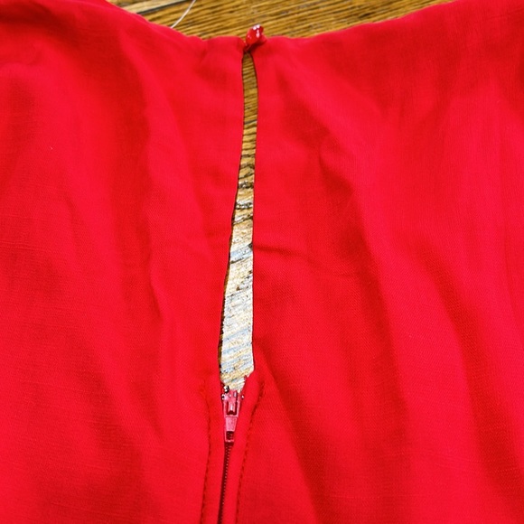 Mi Ami by Francesca’s red ruffle mini dress.  New with tags. Size Medium. - Picture 12 of 13